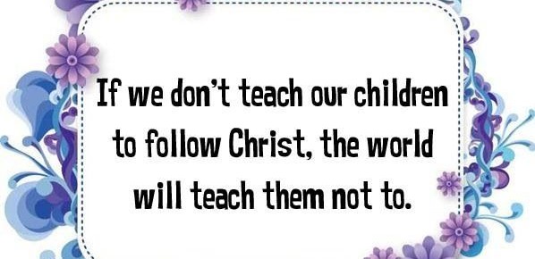 Image result for picture tell our children about Christ